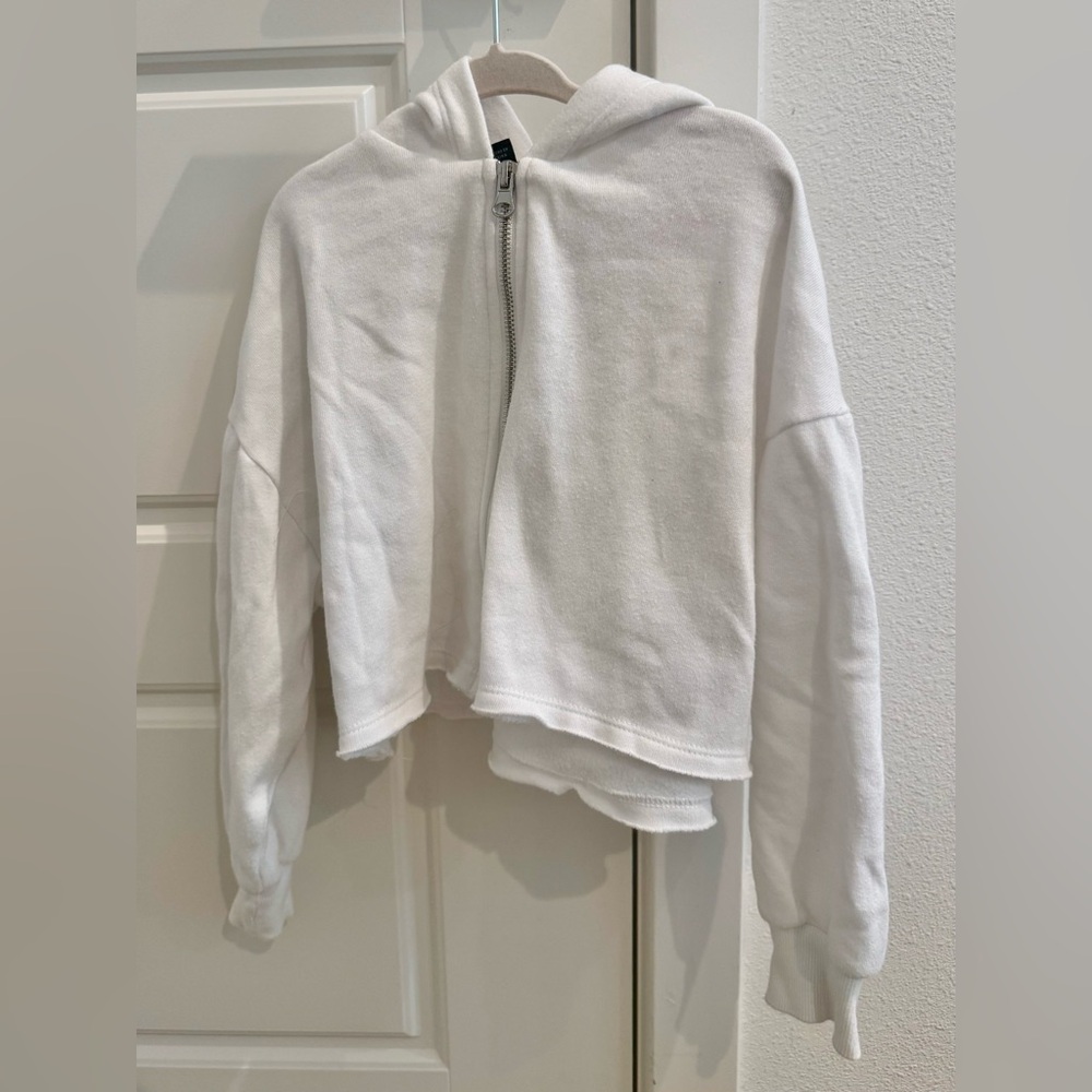 Art Class Girls Zip-Up Hoodie Cropped Sweatshirt